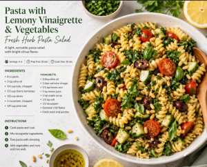 pasta with lemony