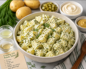 Home pataoe salad dill